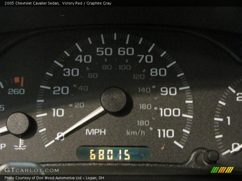 Victory Red / Graphite Gray 2005 Chevrolet Cavalier Sedan