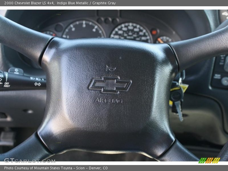 Indigo Blue Metallic / Graphite Gray 2000 Chevrolet Blazer LS 4x4