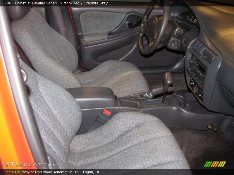 Victory Red / Graphite Gray 2005 Chevrolet Cavalier Sedan