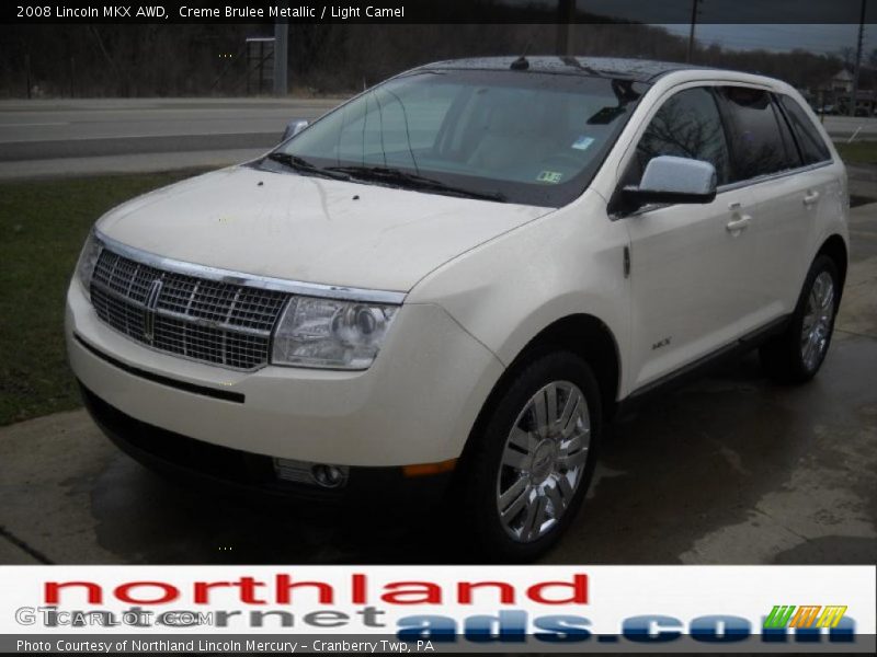 Creme Brulee Metallic / Light Camel 2008 Lincoln MKX AWD
