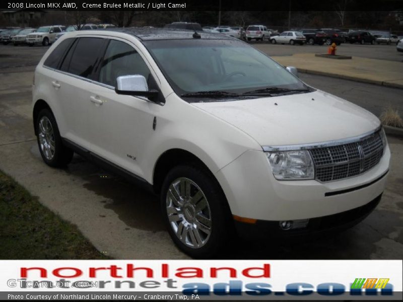Creme Brulee Metallic / Light Camel 2008 Lincoln MKX AWD