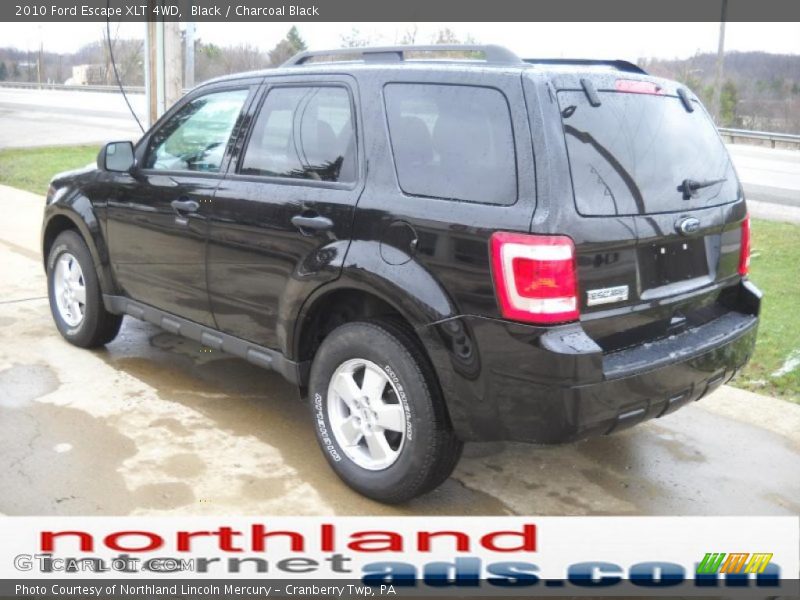 Black / Charcoal Black 2010 Ford Escape XLT 4WD