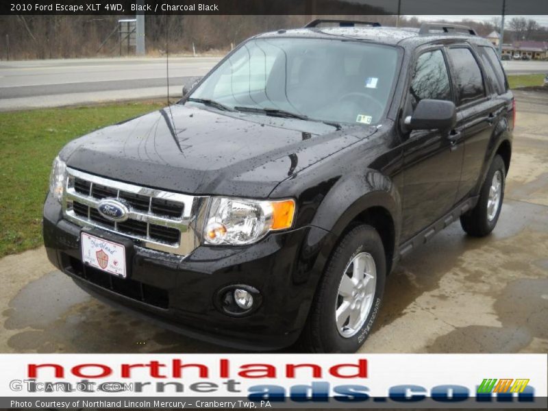 Black / Charcoal Black 2010 Ford Escape XLT 4WD