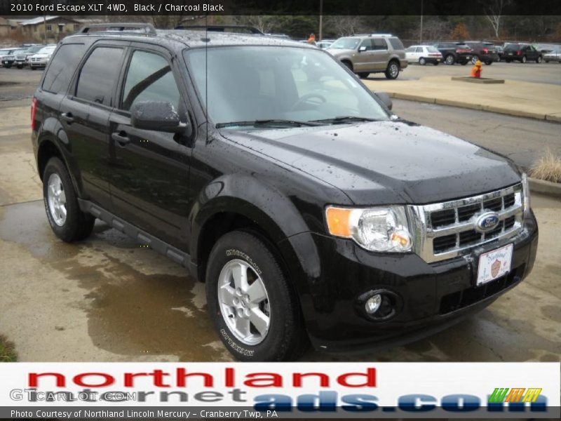 Black / Charcoal Black 2010 Ford Escape XLT 4WD