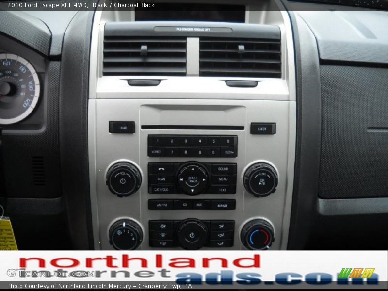 Black / Charcoal Black 2010 Ford Escape XLT 4WD