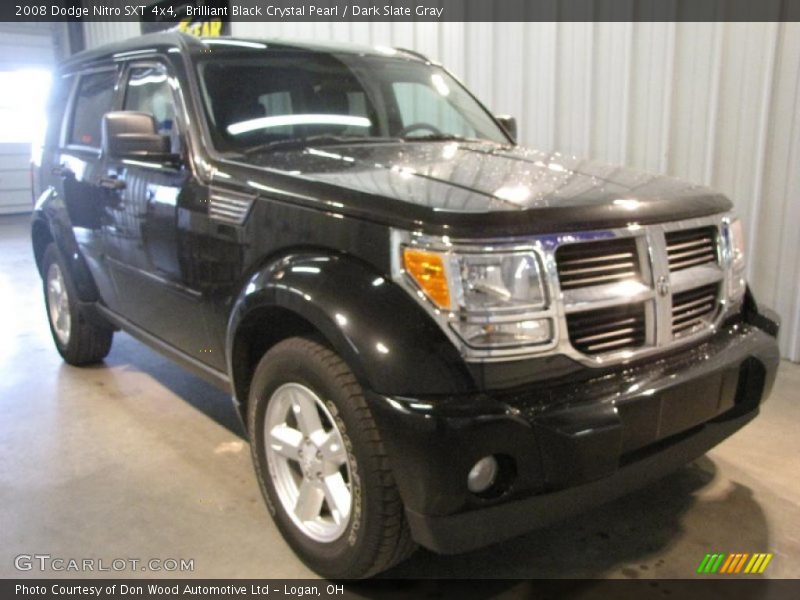 Brilliant Black Crystal Pearl / Dark Slate Gray 2008 Dodge Nitro SXT 4x4