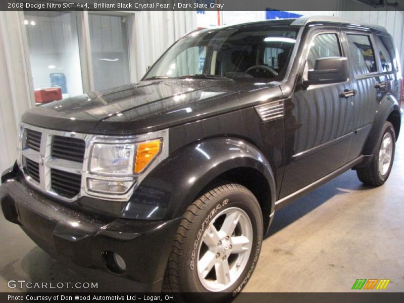 Brilliant Black Crystal Pearl / Dark Slate Gray 2008 Dodge Nitro SXT 4x4