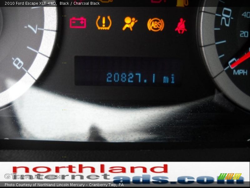 Black / Charcoal Black 2010 Ford Escape XLT 4WD