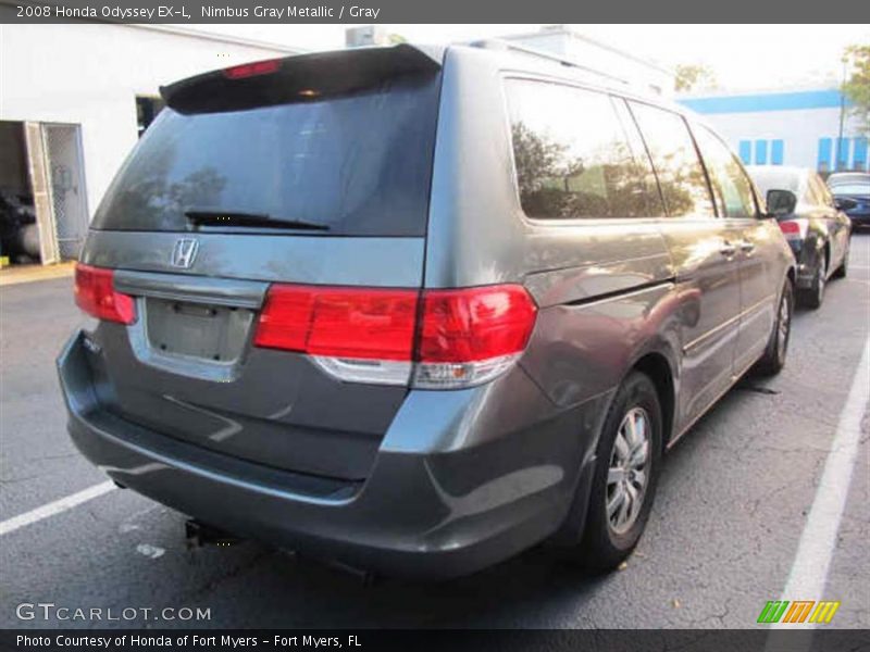 Nimbus Gray Metallic / Gray 2008 Honda Odyssey EX-L