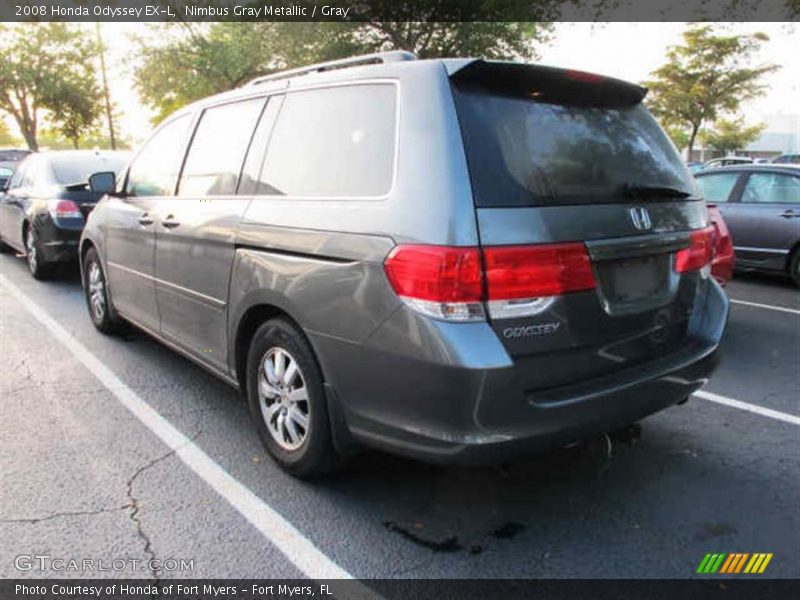 Nimbus Gray Metallic / Gray 2008 Honda Odyssey EX-L