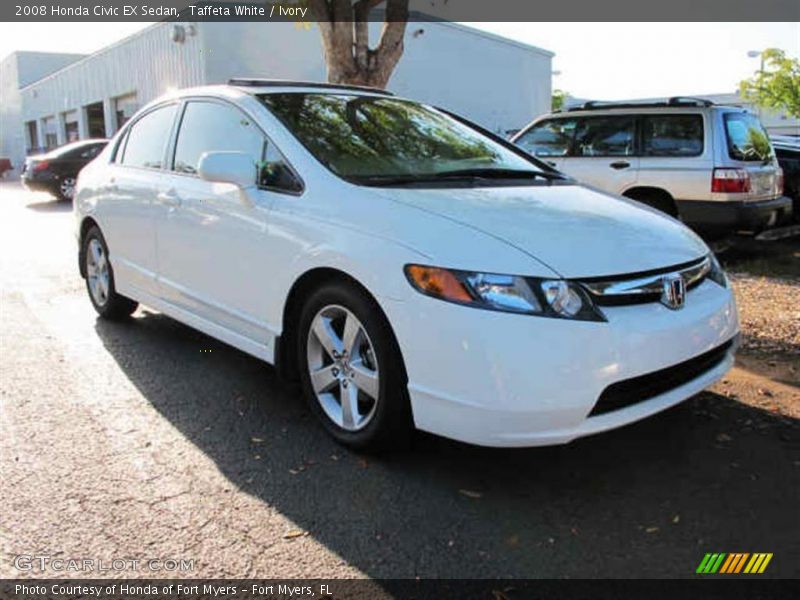 Taffeta White / Ivory 2008 Honda Civic EX Sedan