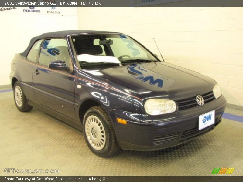 Batik Blue Pearl / Black 2001 Volkswagen Cabrio GLS