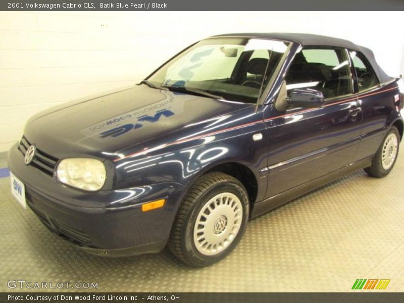 Batik Blue Pearl / Black 2001 Volkswagen Cabrio GLS