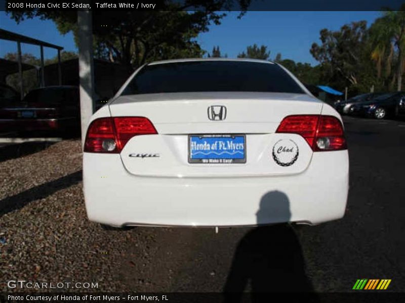 Taffeta White / Ivory 2008 Honda Civic EX Sedan