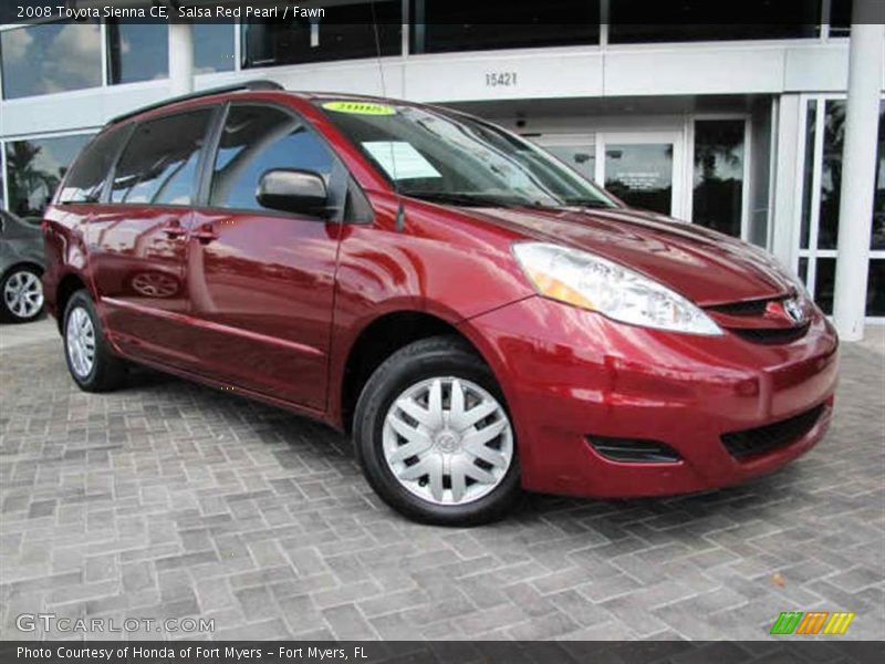 Salsa Red Pearl / Fawn 2008 Toyota Sienna CE