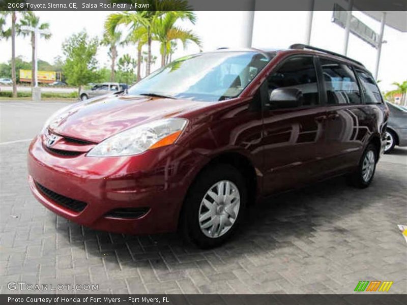 Salsa Red Pearl / Fawn 2008 Toyota Sienna CE