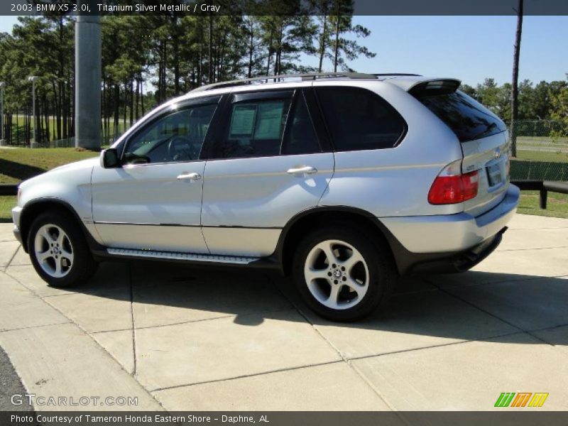 Titanium Silver Metallic / Gray 2003 BMW X5 3.0i