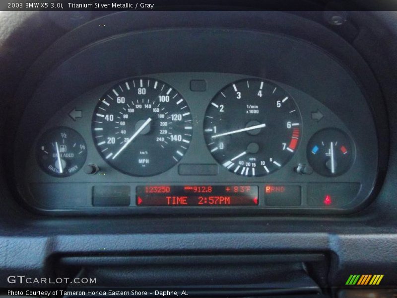 Titanium Silver Metallic / Gray 2003 BMW X5 3.0i