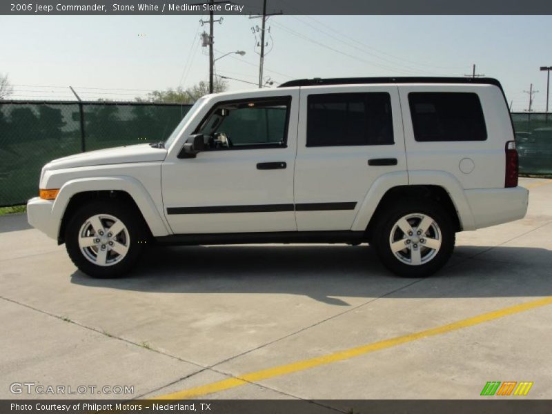 Stone White / Medium Slate Gray 2006 Jeep Commander