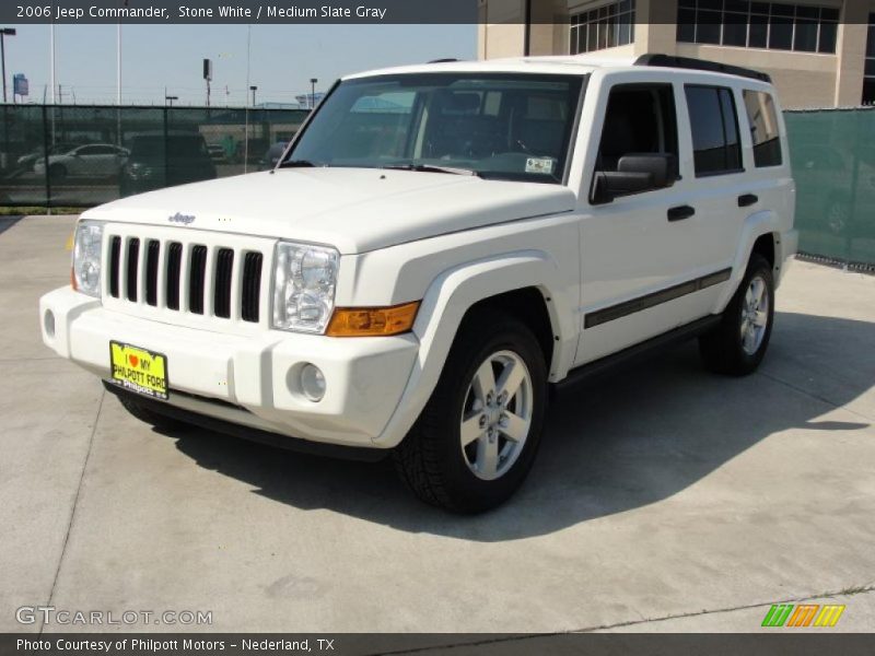 Stone White / Medium Slate Gray 2006 Jeep Commander