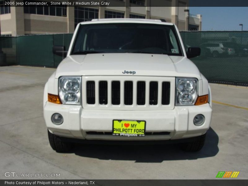 Stone White / Medium Slate Gray 2006 Jeep Commander