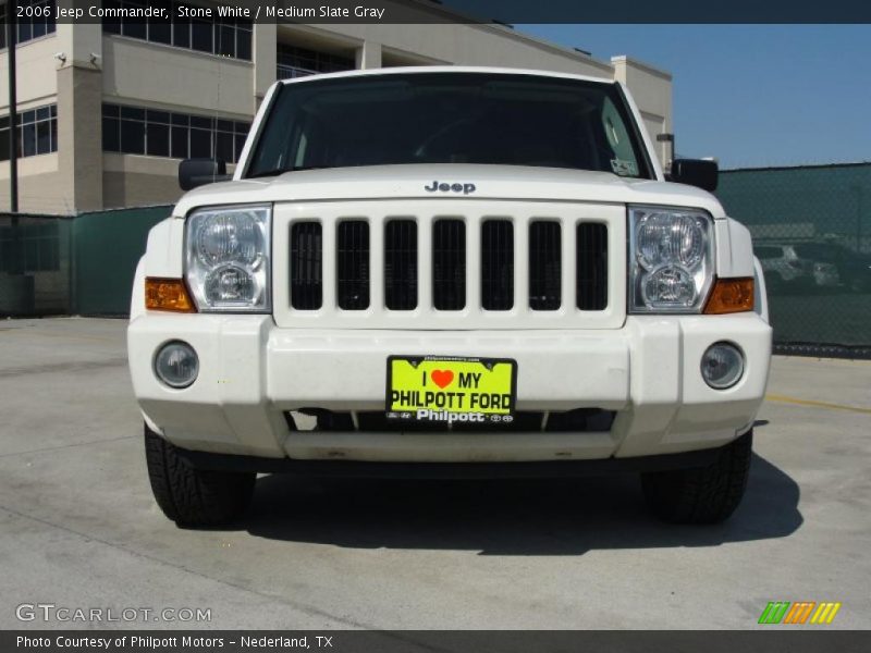 Stone White / Medium Slate Gray 2006 Jeep Commander
