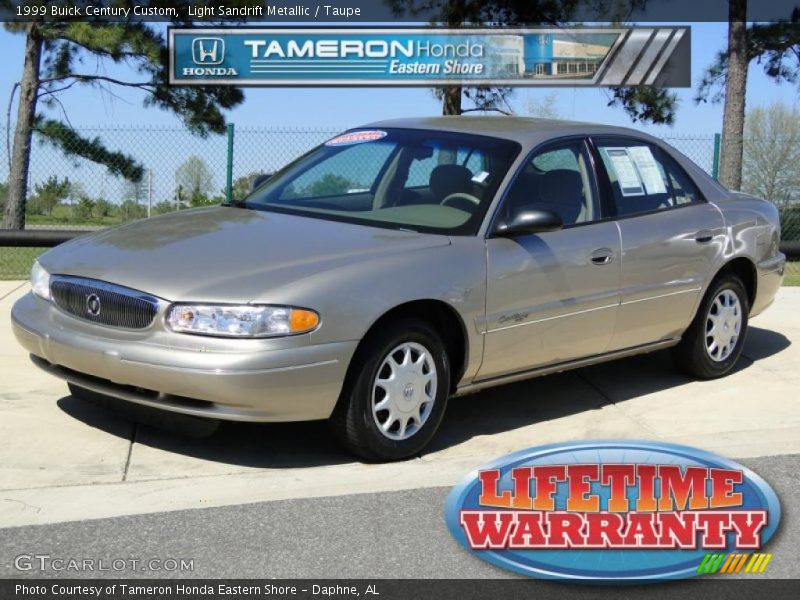 Light Sandrift Metallic / Taupe 1999 Buick Century Custom