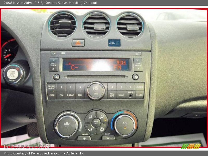 Sonoma Sunset Metallic / Charcoal 2008 Nissan Altima 2.5 S