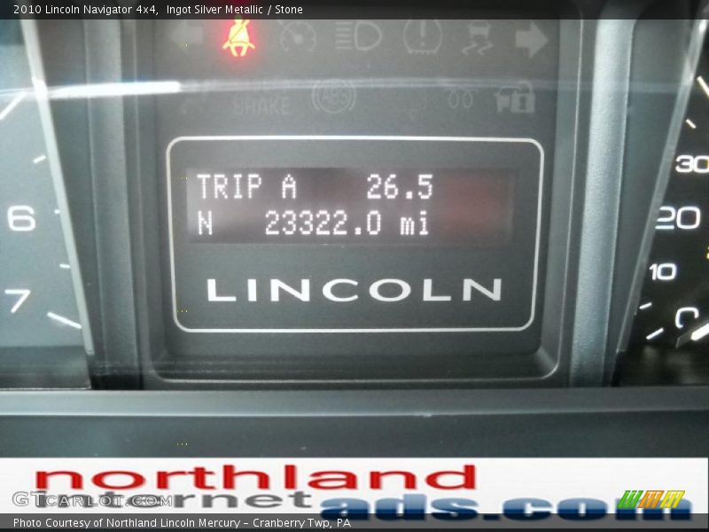 Ingot Silver Metallic / Stone 2010 Lincoln Navigator 4x4