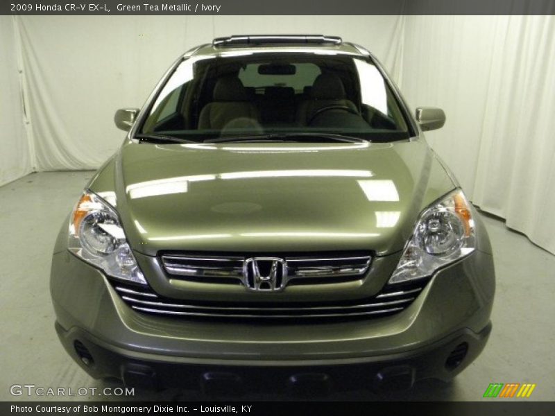 Green Tea Metallic / Ivory 2009 Honda CR-V EX-L