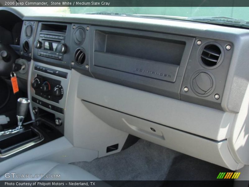 Stone White / Medium Slate Gray 2006 Jeep Commander
