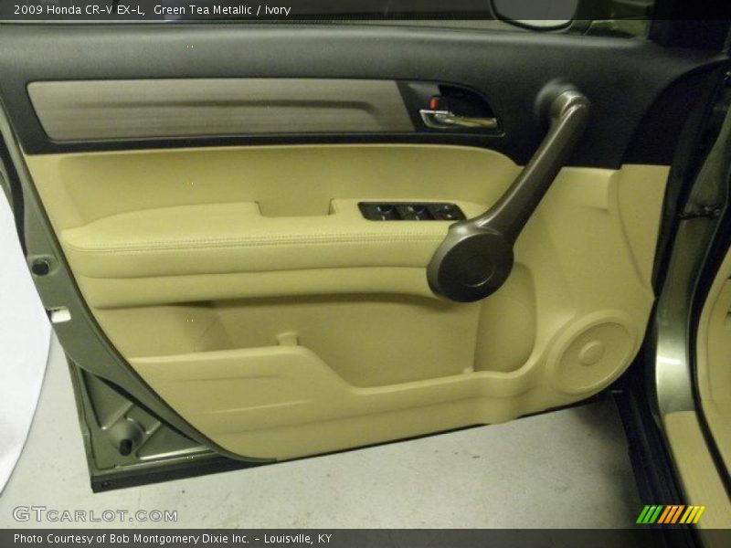 Green Tea Metallic / Ivory 2009 Honda CR-V EX-L