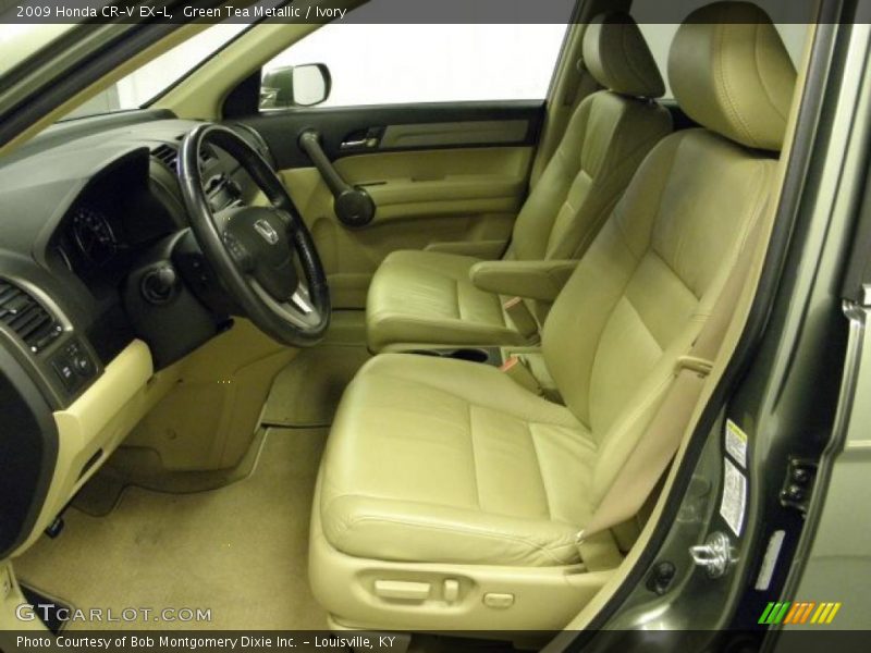 Green Tea Metallic / Ivory 2009 Honda CR-V EX-L
