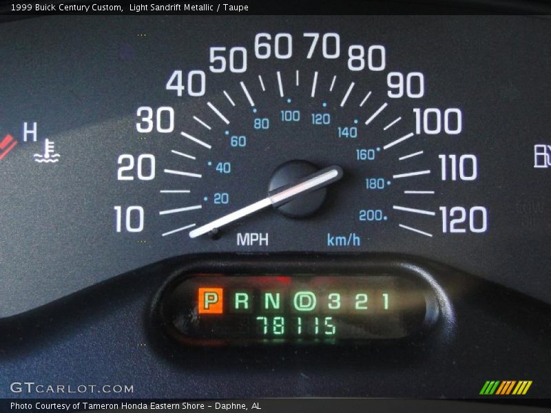Light Sandrift Metallic / Taupe 1999 Buick Century Custom