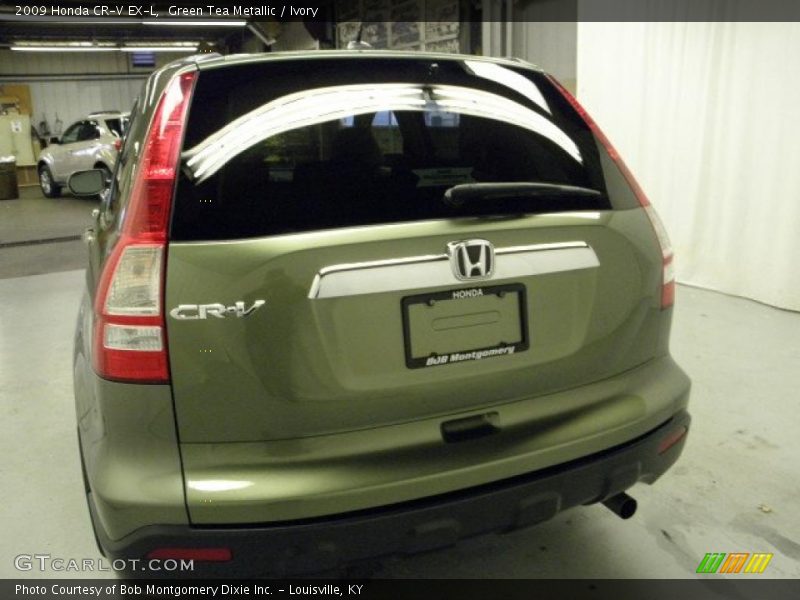 Green Tea Metallic / Ivory 2009 Honda CR-V EX-L