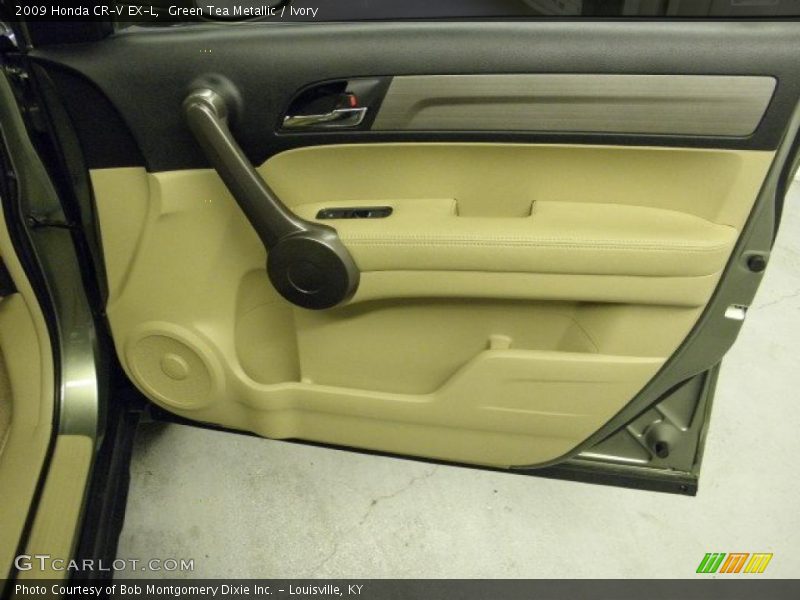 Green Tea Metallic / Ivory 2009 Honda CR-V EX-L