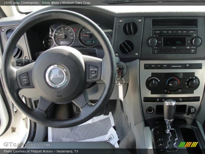 Stone White / Medium Slate Gray 2006 Jeep Commander
