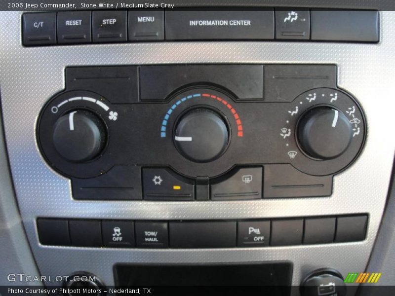 Stone White / Medium Slate Gray 2006 Jeep Commander