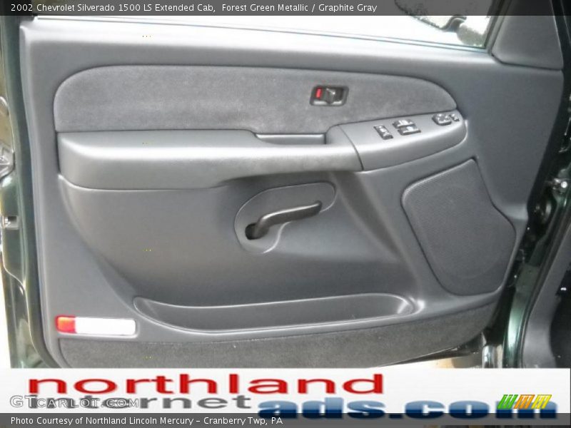 Forest Green Metallic / Graphite Gray 2002 Chevrolet Silverado 1500 LS Extended Cab