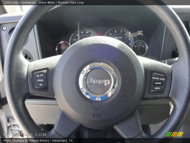 Stone White / Medium Slate Gray 2006 Jeep Commander