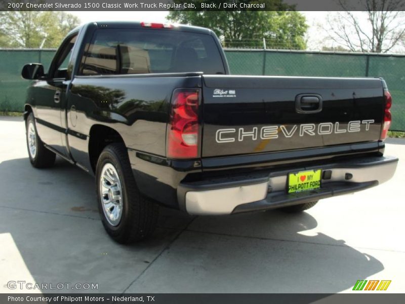 Black / Dark Charcoal 2007 Chevrolet Silverado 1500 Classic Work Truck Regular Cab