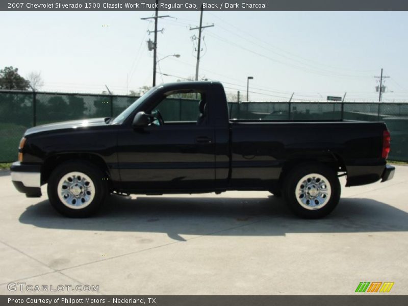 Black / Dark Charcoal 2007 Chevrolet Silverado 1500 Classic Work Truck Regular Cab