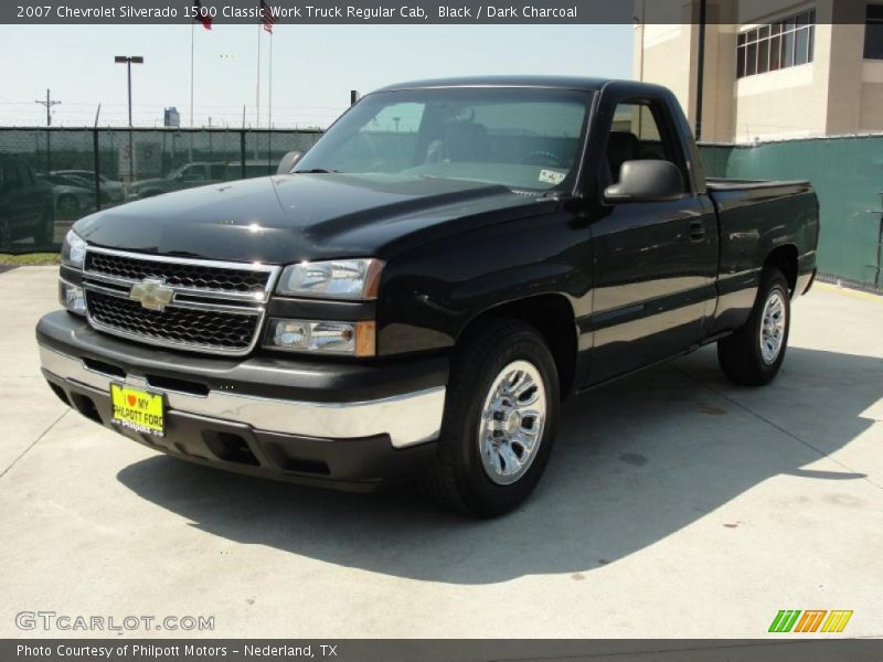 Black / Dark Charcoal 2007 Chevrolet Silverado 1500 Classic Work Truck Regular Cab