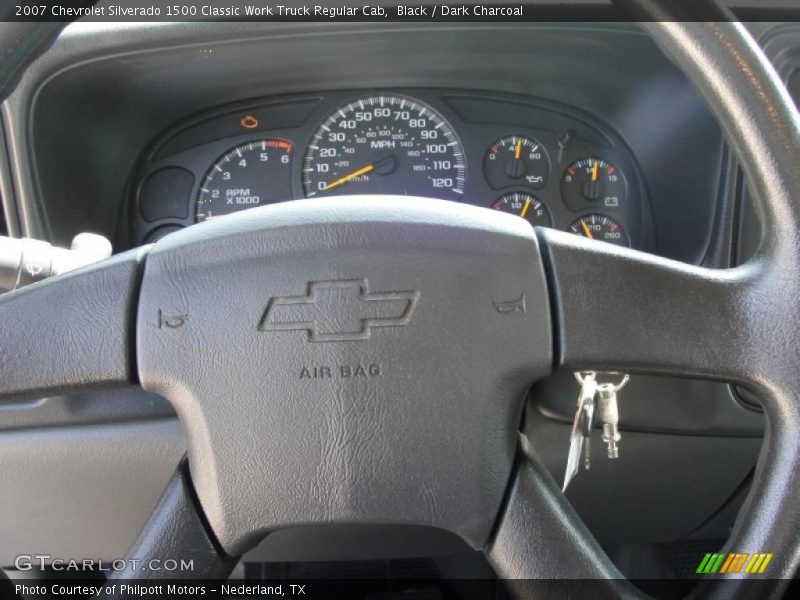Black / Dark Charcoal 2007 Chevrolet Silverado 1500 Classic Work Truck Regular Cab