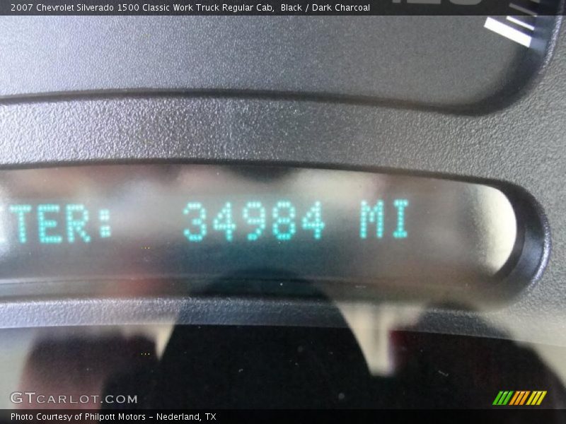 Black / Dark Charcoal 2007 Chevrolet Silverado 1500 Classic Work Truck Regular Cab