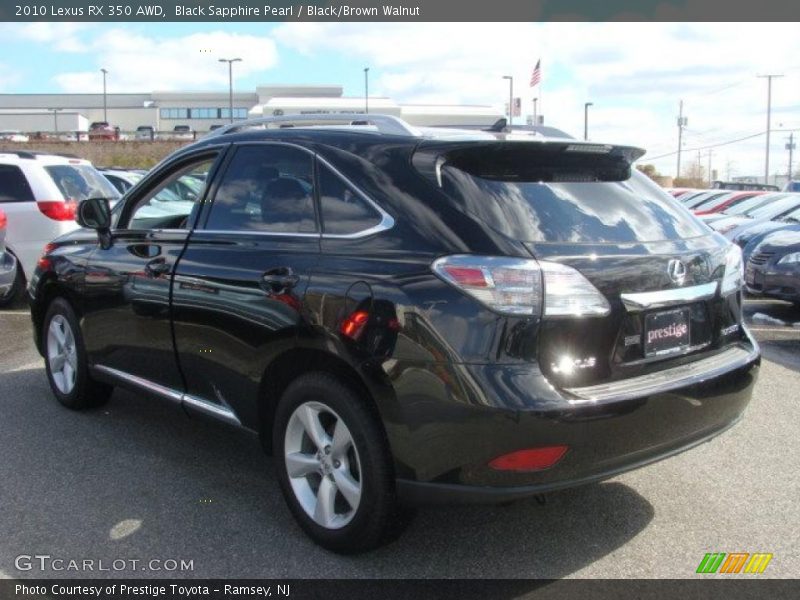 Black Sapphire Pearl / Black/Brown Walnut 2010 Lexus RX 350 AWD
