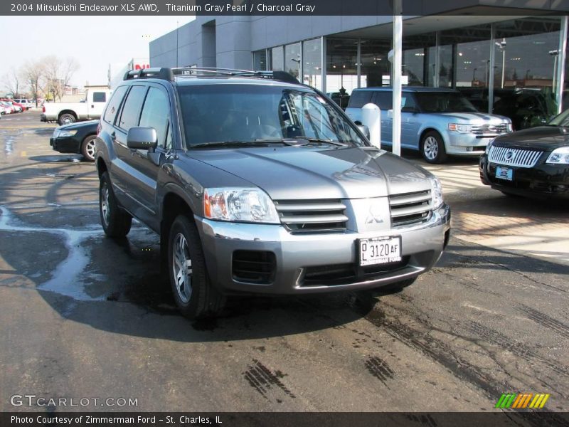 Titanium Gray Pearl / Charcoal Gray 2004 Mitsubishi Endeavor XLS AWD