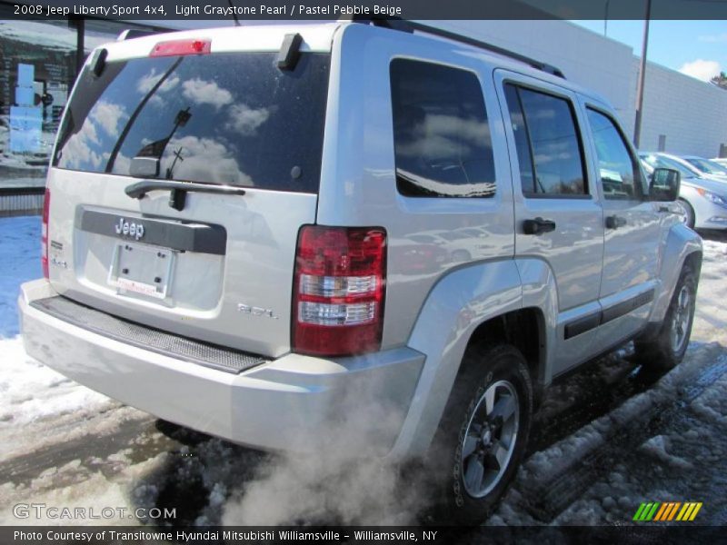 Light Graystone Pearl / Pastel Pebble Beige 2008 Jeep Liberty Sport 4x4