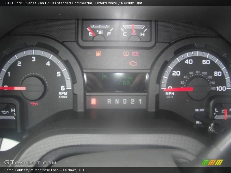 Oxford White / Medium Flint 2011 Ford E Series Van E250 Extended Commercial