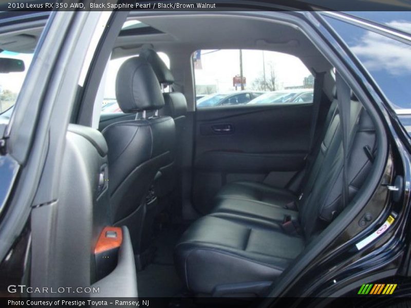 Black Sapphire Pearl / Black/Brown Walnut 2010 Lexus RX 350 AWD